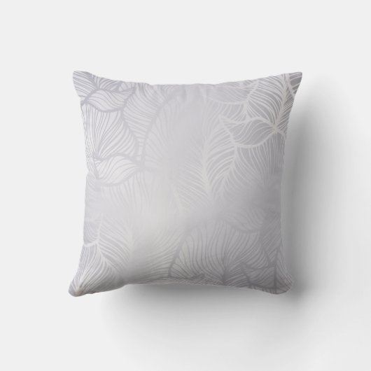 Silver Vintag Damask Kissen (Rückseite)