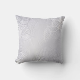 Silver Vintag Damask Kissen