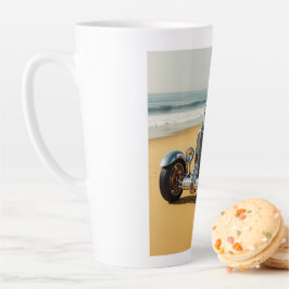 Silver Vintage Auto am Strand Milchtasse