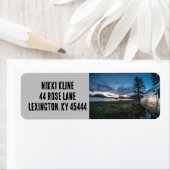 SILVER VINTAGER CAMPINGSEE RÜCKSENDEADRESSEN-AUFKL (Insitu)