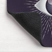 Silver & Violet Mystic Evil Eye Nazar Mati Mousepad (Ecke)