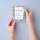 Silver vow Erneuerung Hochzeitbudget Einladung Flyer (Gruppe)