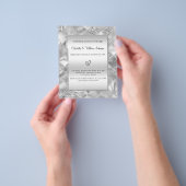 Silver vow Erneuerung Hochzeitbudget Einladung Flyer (Gruppe)