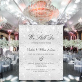 Silver vow Erneuerung Hochzeitseinladung