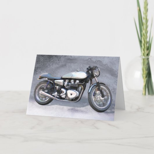 Silver Watercolor Karte (Vorderseite)