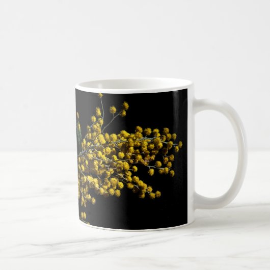 Silver Wattle Blume Kaffeetasse (Rechts)