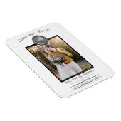 Silver Wax Siegel Foto Wedding Save the Date Magnet (Rechte Seite)