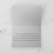 SILVER WEDD JAHRESKARTE KARTE (Innenseite)