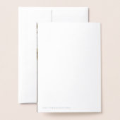 Silver Wedding 25. Jahrestag Folienkarte (Rückseite mit Umschlag)