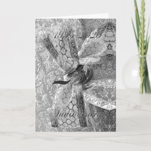 Silver Wedding 25 Years Jubilee zum 25-jährigen Ju Ankündigung (Vorderseite)