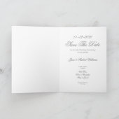 Silver Wedding 25 Years Jubilee zum 25-jährigen Ju Ankündigung (Innenseite)