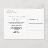 Silver Wedding Änderung der Pläne verschoben storn Ankündigungspostkarte (Rückseite)