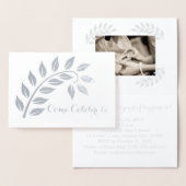 Silver Wedding Anniversary Custom Foto Einladung (Anzeige)