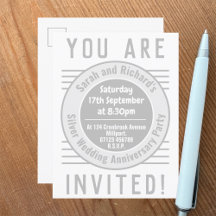Silver Wedding Anniversary Party