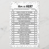 Silver Wedding Anniversary Party Game (Rückseite)