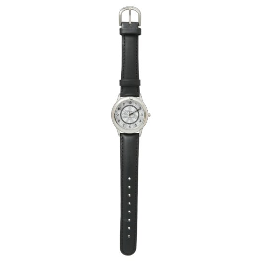 Silver Wedding Anniversary Watch Armbanduhr (Flach)