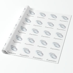 Silver Wedding Bands Geschenkpapier