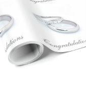 Silver Wedding Bands Geschenkpapier (Rolleneckpunkt)