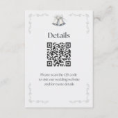 Silver Wedding Bells Details Enclosure Begleitkarte (Vorderseite)