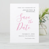 Silver Wedding Beruflich Minimalistisch modern Save The Date (Stehend Vorderseite)