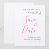 Silver Wedding Beruflich Minimalistisch modern Save The Date (Vorne/Hinten)
