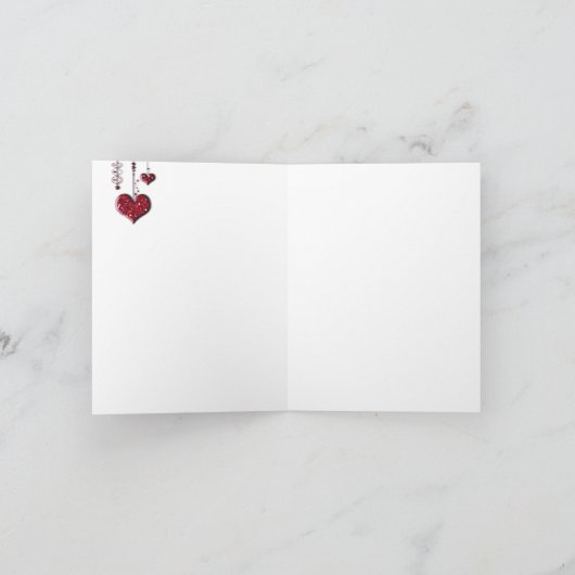 Silver Wedding Foto Dankeschön Card Dankeskarte (Innenseite)