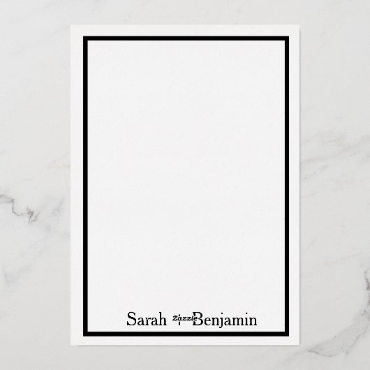 Silver Wedding Foto Flat Vielen Dank Karten (Rückseite)