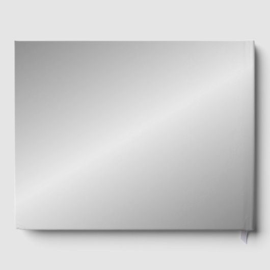 Silver Wedding Guest Book Gästebuch (Rückseite)