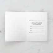 Silver Wedding Jubiläum 25. Jahrestag Einladung (Innenseite)