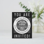 Silver Wedding Jubiläum Party Einladung Postca (Stehend Vorderseite)
