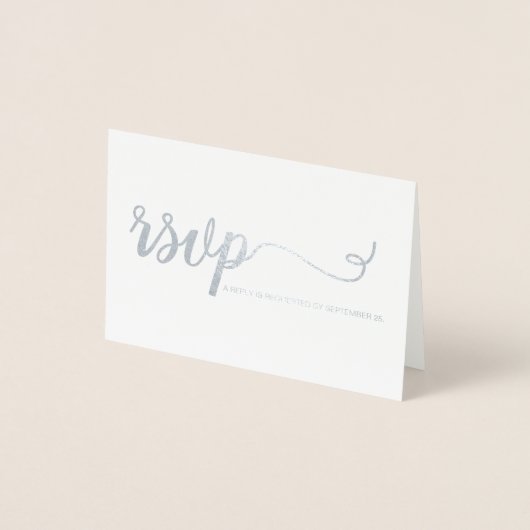 Silver Wedding Jubiläum UAWG Folienkarte (Vorderseite)