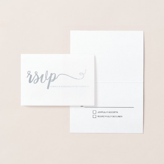 Silver Wedding Jubiläum UAWG Folienkarte (Anzeige)