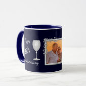 Silver Wedding Jubiläumsfoto Template Tasse (Vorderseite Links)