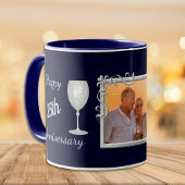 Silver Wedding Jubiläumsfoto Template Tasse