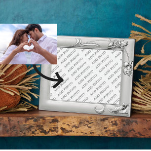 Silver Wedding oder Anniversary Add Foto Plaque Fotoplatte