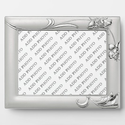 Silver Wedding oder Anniversary Add Foto Plaque Fotoplatte (Vorderseite)