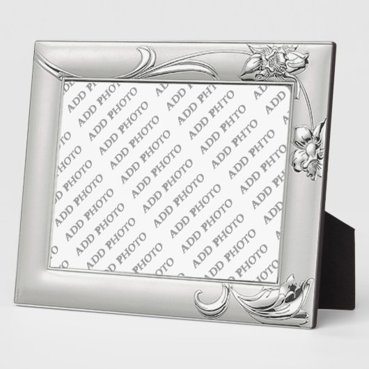 Silver Wedding oder Anniversary Add Foto Plaque Fotoplatte (Seite)