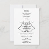 Silver Wedding Program Bells and Ribbon (Rückseite)