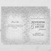 Silver Wedding Program Glitzer (Vorne/Hinten)