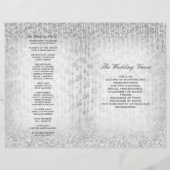 Silver Wedding Program Glitzer (Rückseite)