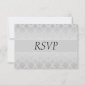 Silver Wedding RSVP Karte (Vorderseite)