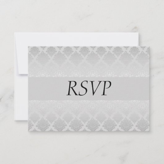 Silver Wedding RSVP Karte (Vorderseite)