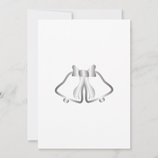 Silver Wedding Speichern Sie die Datumskartenglock Save The Date (Rückseite)