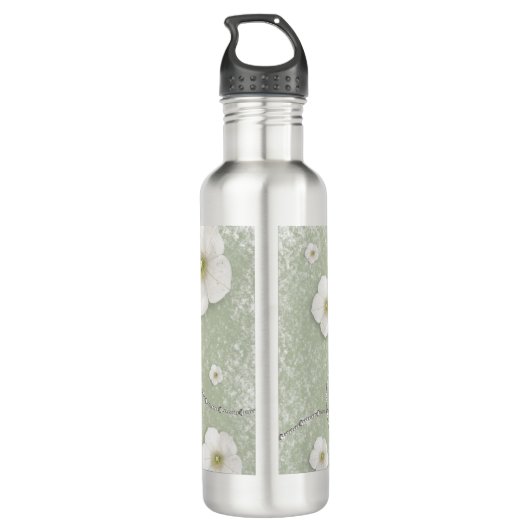 Silver Wellness-Center Edelstahlflasche (Rückseite)