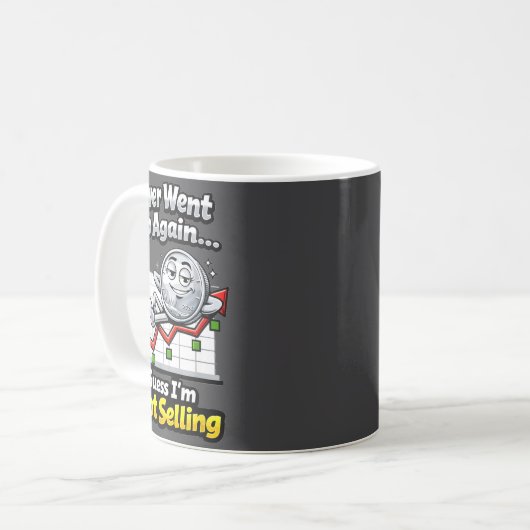 Silver Went Up Again Funny Not Selling Stacker  Kaffeetasse (Vorderseite Links)