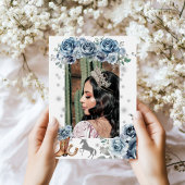 Silver Western Wonderland Quinceanera Einladung