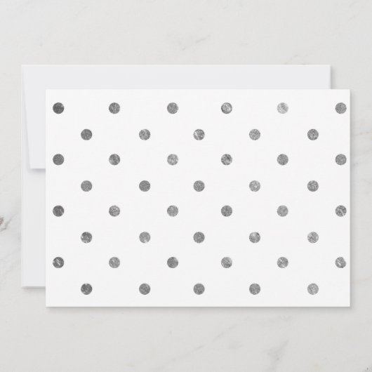 Silver Whimsical Script Foto Abschluss Card Save The Date (Rückseite)