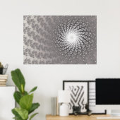 Silver Whirlpool2 Poster (Heimbüro)