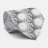 Silver Whirlpool Krawatte (Gerollt)