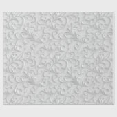 Silver White 25. Hochzeitstag Geschenkpapier (Flach)